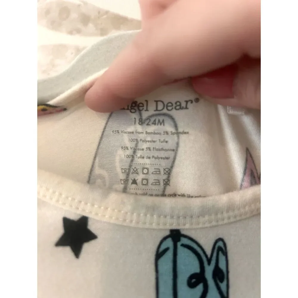 Angel Dear Bamboo Twirly Tutu Bodysuit Cowboy Boots 18–24M Baby Outfit